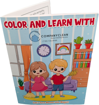 CompanyClean House Cleaning Coloring Book Cover