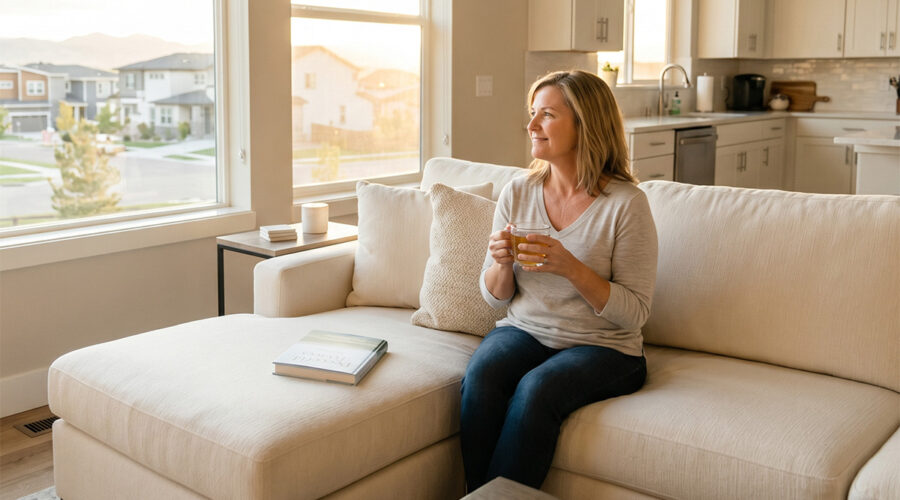 Happy Highlands Ranch Home Owner After House Cleaning